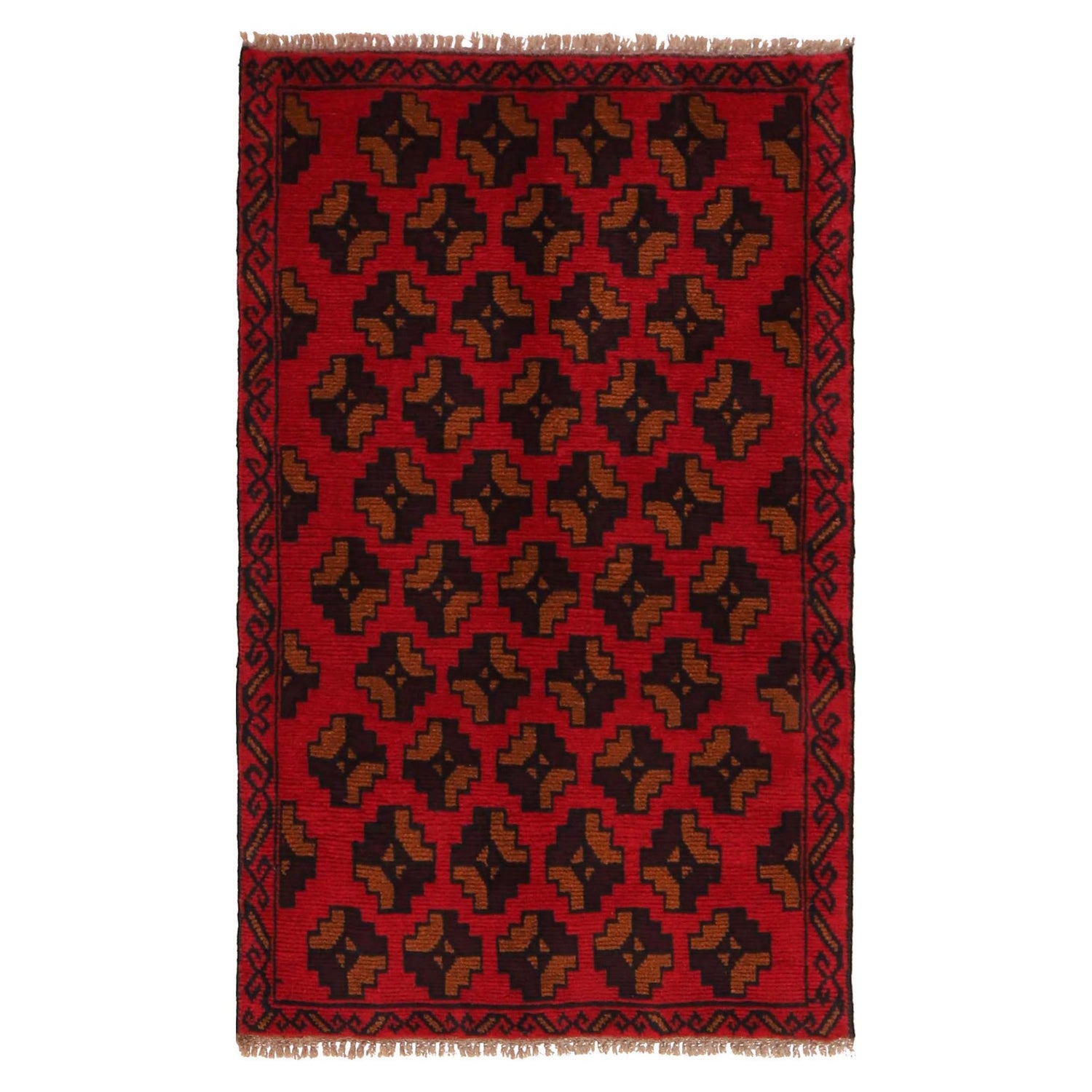 Hand Knotted Baluchi Rug 2' 9" x 4' 5" ft / 85 x 135 cm - No. W34222