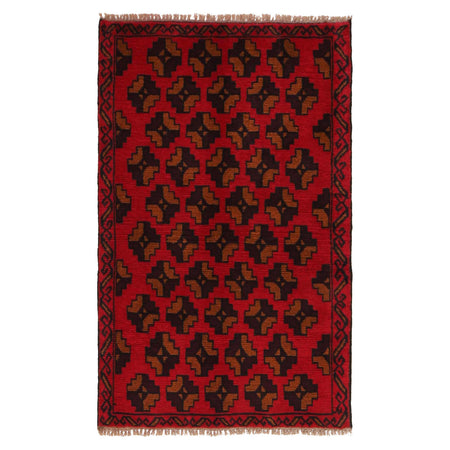 Hand Knotted Baluchi Rug 2' 9" x 4' 5" ft / 85 x 135 cm - No. W34222