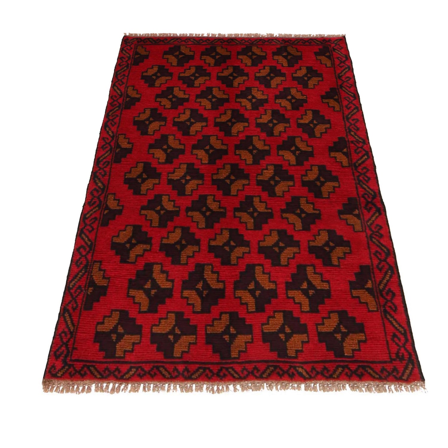 Hand Knotted Baluchi Rug 2' 9" x 4' 5" ft / 85 x 135 cm - No. W34222
