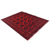 Red Color Afghan Area Rug 5' 1" x 6' 7" ft / 154 x 200 cm - No. W34227