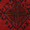 Red Color Afghan Area Rug 5' 1" x 6' 7" ft / 154 x 200 cm - No. W34227