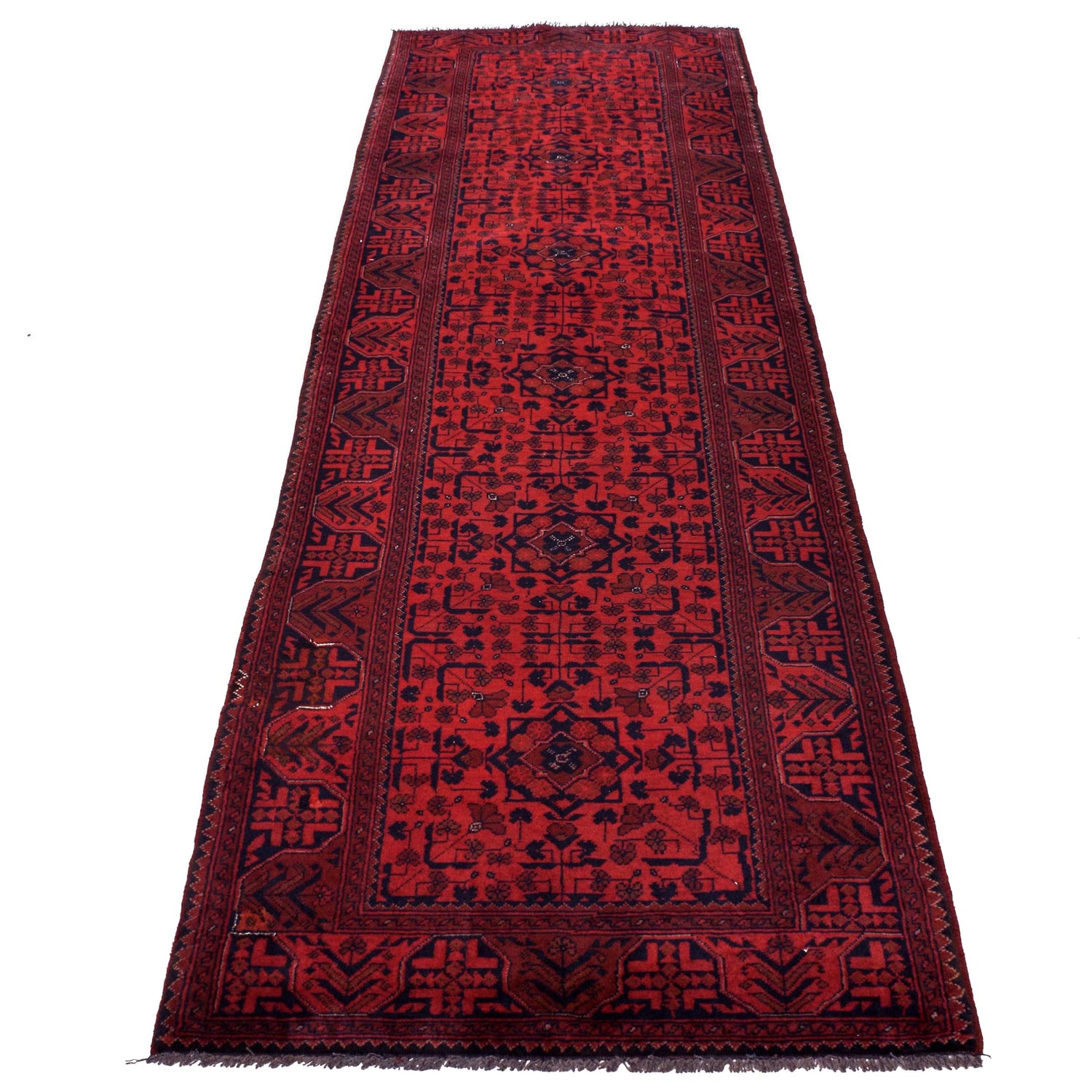 Hand knotted Khal Mohammadi Runner Rugs 2' 8" x 9' 7" ft / 81 x 291 cm - No. W34230