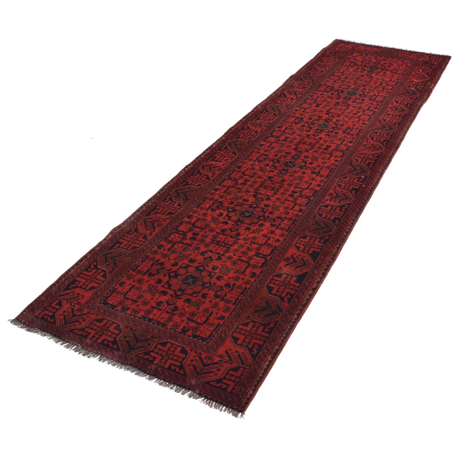 Hand knotted Khal Mohammadi Runner Rugs 2' 8" x 9' 7" ft / 81 x 291 cm - No. W34230