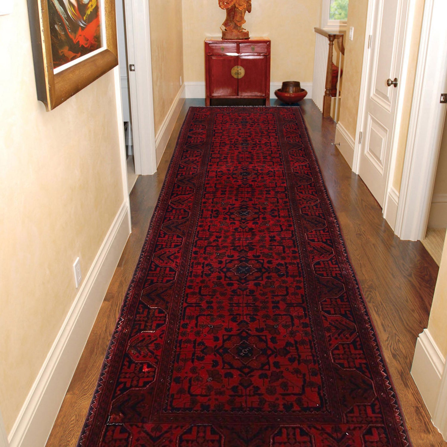 Hand knotted Khal Mohammadi Runner Rugs 2' 8" x 9' 7" ft / 81 x 291 cm - No. W34230