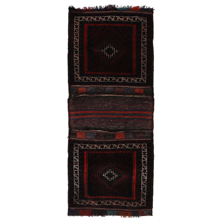 Afghan Baluch Saddle Bag Rug 2' 8" x 6' 7" ft / 82 x 200 cm - No. W34232