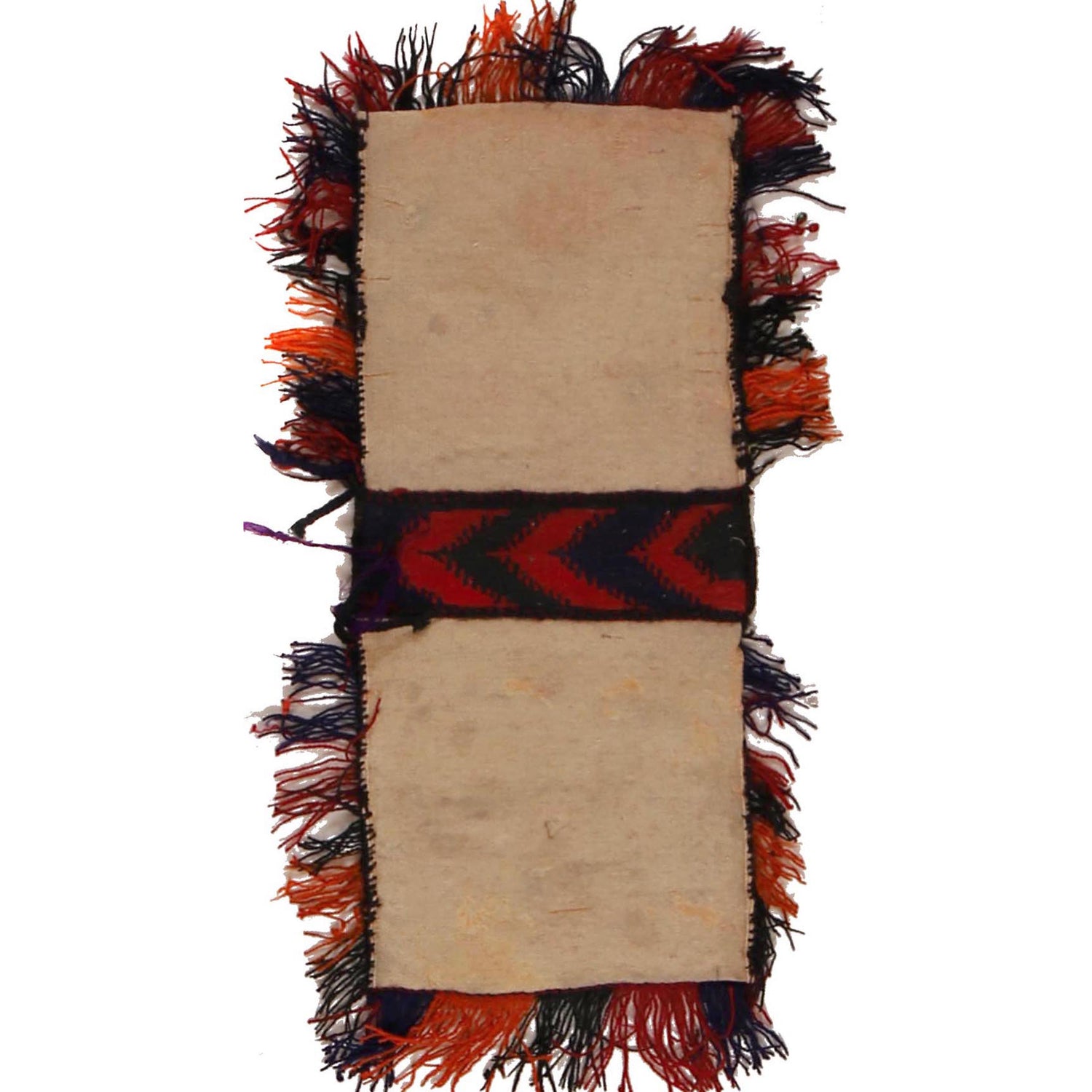 Tribal Baluch Saddle Bag Area 1' 1" x 2' 7" ft / 33 x 78 cm - No. W34235