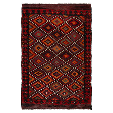 Handmade Maimana Kelim 6' 10" x 10' 6" ft / 209 x 321 cm - No. W34378