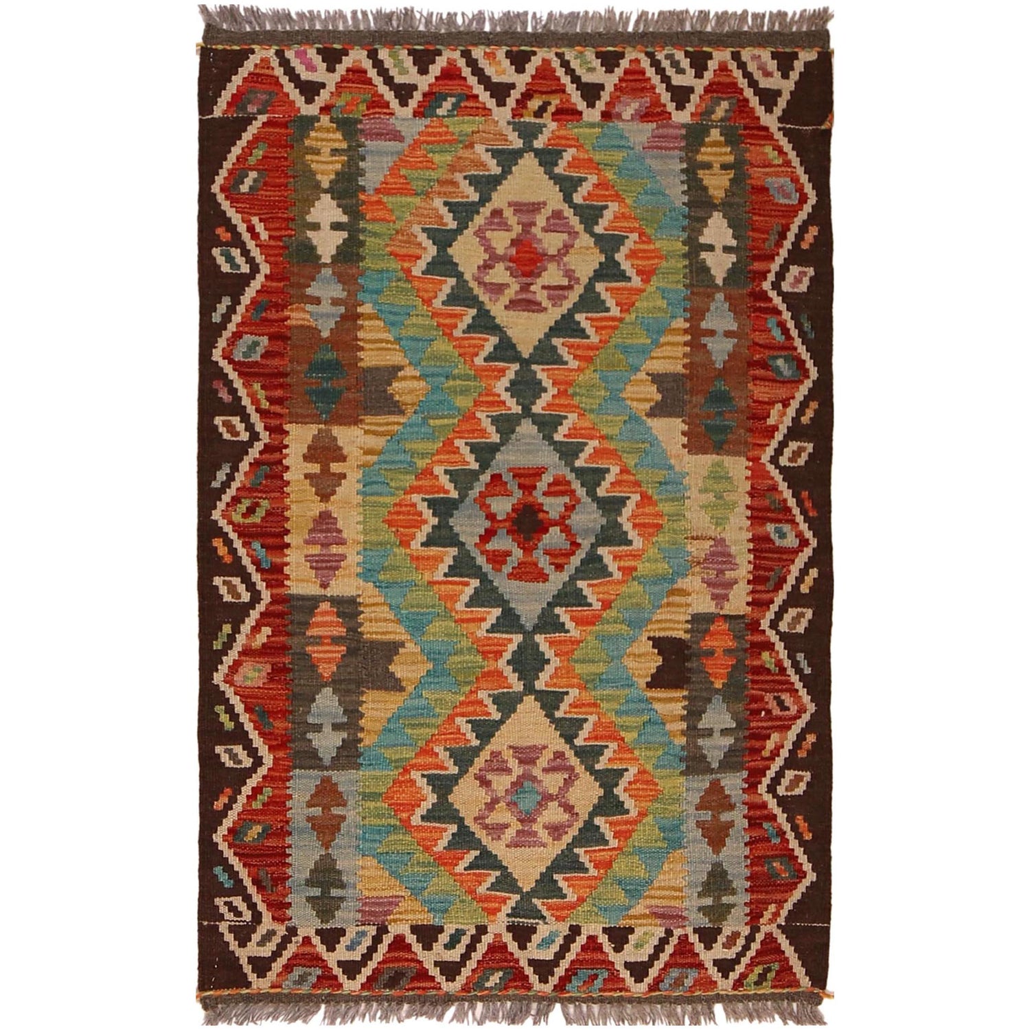 Small Size Chobi Kilim 2' 7" x 4' 0" ft / 79 x 123 cm - No. W34754