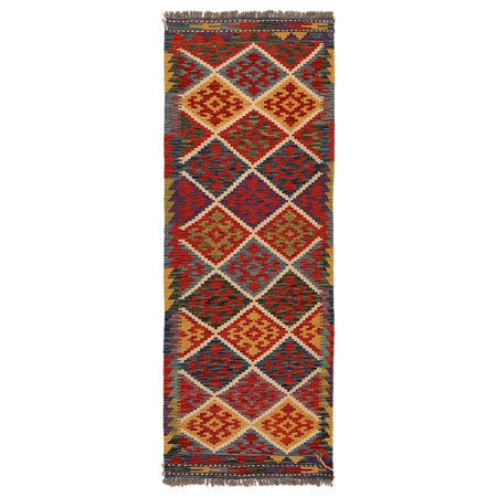 Short Kilim Runner 2' 3"x 6' 4" ft / 68 x 192 cm - No. W34761