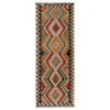Hand Knotted Afghan Style Kilim Runner 2' 11" x 8' 0" ft / 88 x244 cm - No. W34772