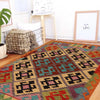 Handmade Afghan Vegetable Kilim 3' 4" x 5' 0" ft / 101 x 153 cm - No. W34784