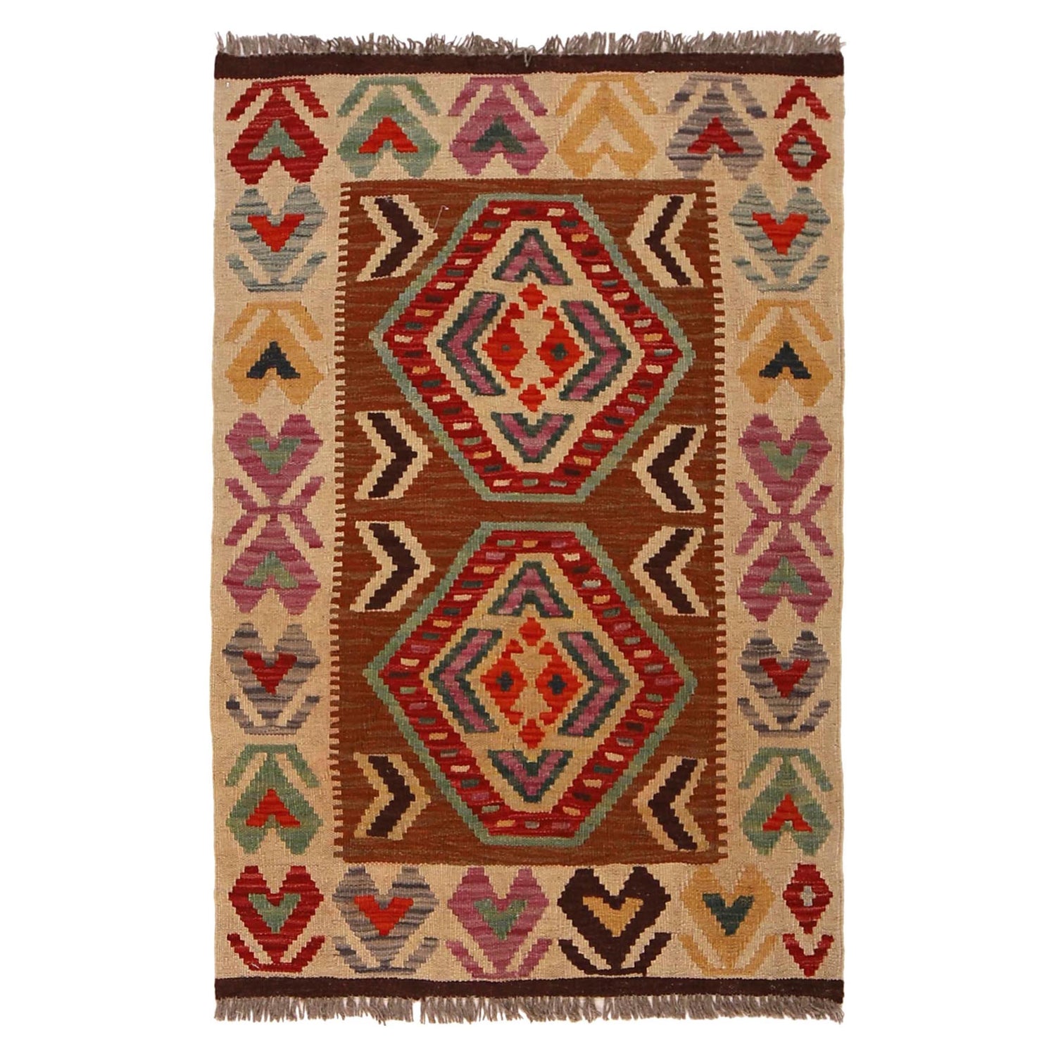 Small Size Chobi Kilim 2' 8" x 4' 0" ft / 81 x 121 cm - No. W34794