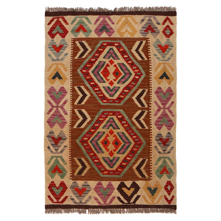 Small Size Chobi Kilim 2' 8" x 4' 0" ft / 81 x 121 cm - No. W34794