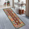 Hand Knotted Afghan Style Kilim Runner 2' 8" x 8' 2" ft / 80 x250 cm - No. W34798