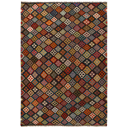 Medium Size Chobi Kilim 6' 8" x 9' 9" ft / 204 x 298 cm - No. W34806