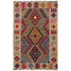 Hand Knotted Afghan Style Kilim 2' 9" x 4' 2" ft / 84 x 128 cm - No. W34829