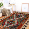 Hand Woven Wool Kelim 2' 10" x 4' 0" ft / 87 x 121 cm - No. W34832