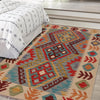 Hand Knotted Afghan Style Kilim 2' 7" x 4' 2" ft / 80 x 126 cm - No. W34838