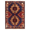 Blue Baluchi Rug  4' 0" x 5' 8" ft / 122 x 173 cm - No. W35444