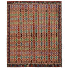 Hand Woven Wool Kelim 9' 11" x 13' 0" ft / 302 x 396 cm - No. W35577