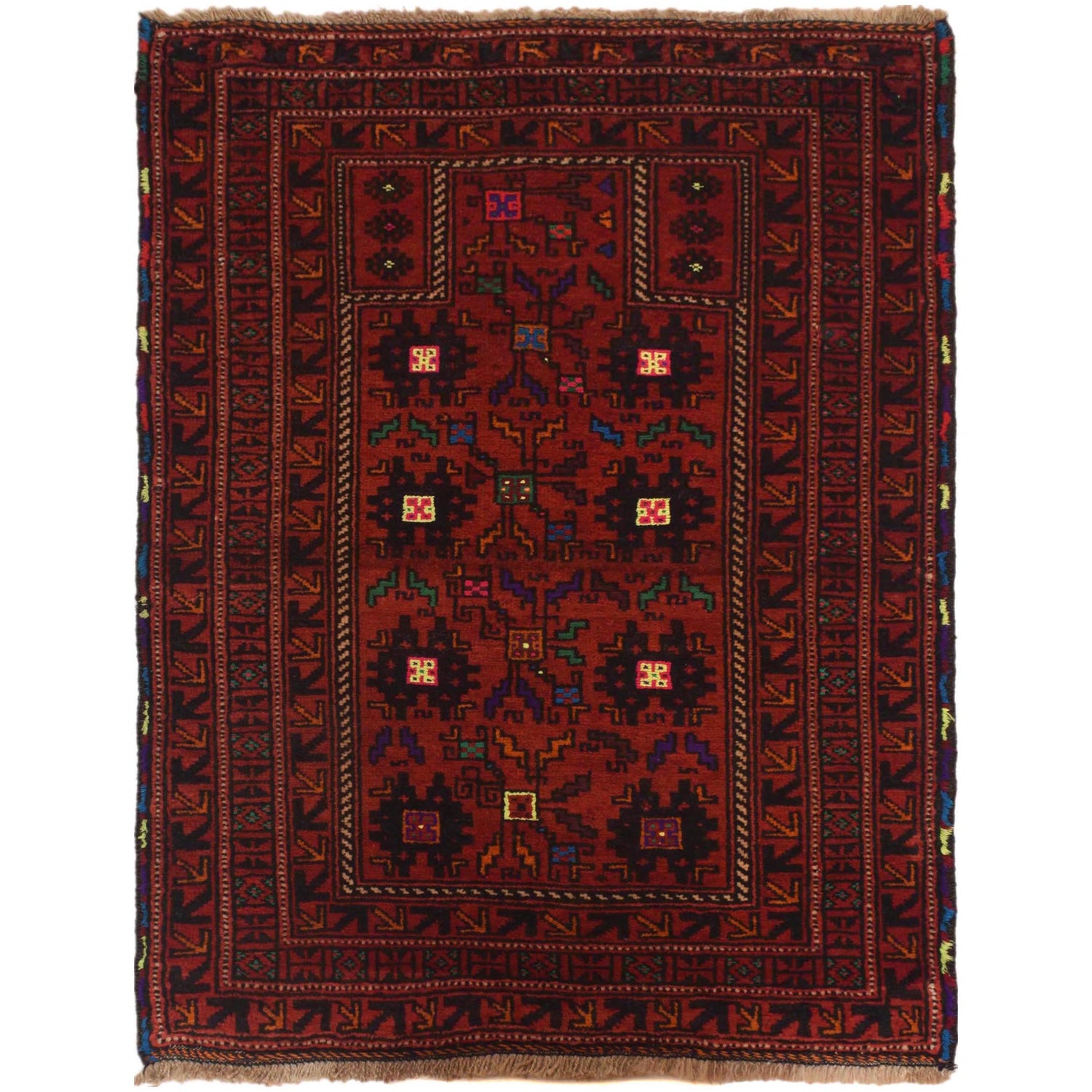 Muslim Prayer Rug 2' 10" x 3' 11" ft / 87 x 120 cm - No. W35620