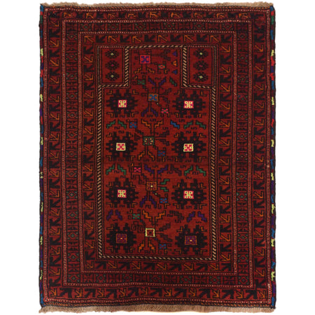 Muslim Prayer Rug 2' 10" x 3' 11" ft / 87 x 120 cm - No. W35620