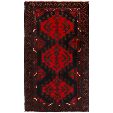 Traditional Baloch Rug 3' 10" x 6' 8" ft / 116 x 204 cm - No. W35769