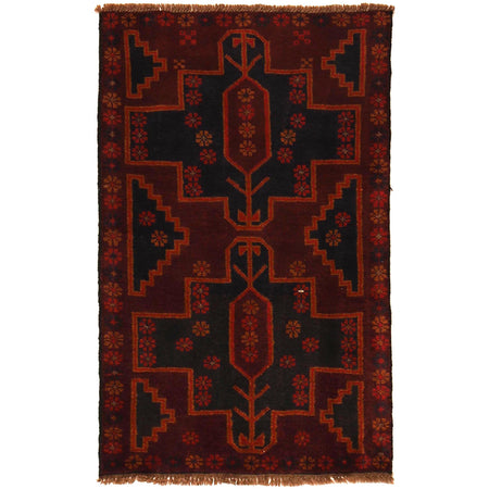 Handmade Baloch Rug 2' 9" x 4' 5" ft / 84 x 134 cm - No. W35770