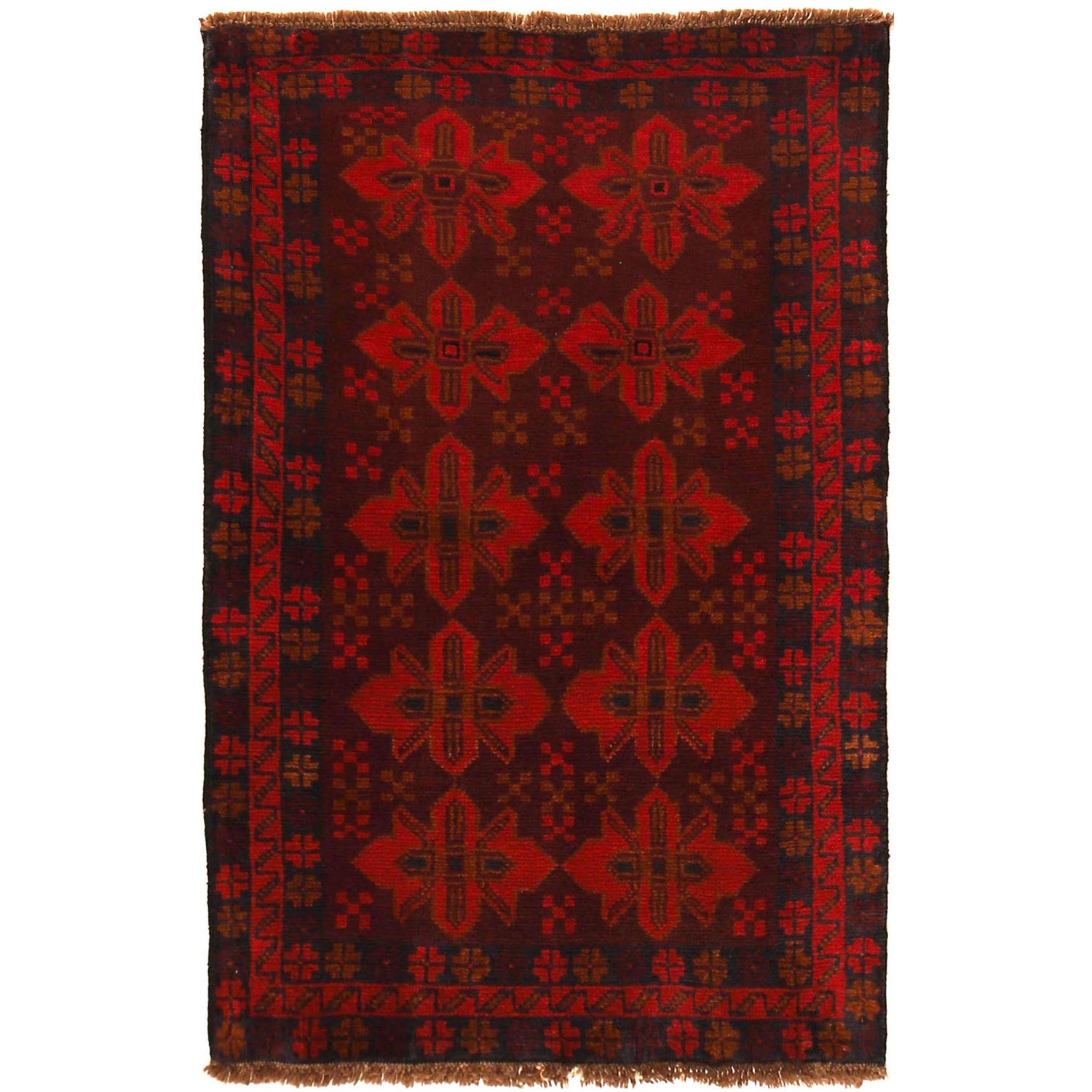 Hand Knotted Baluchi 2' 11" x 4' 7" ft / 90 x 139 cm - No. W35779