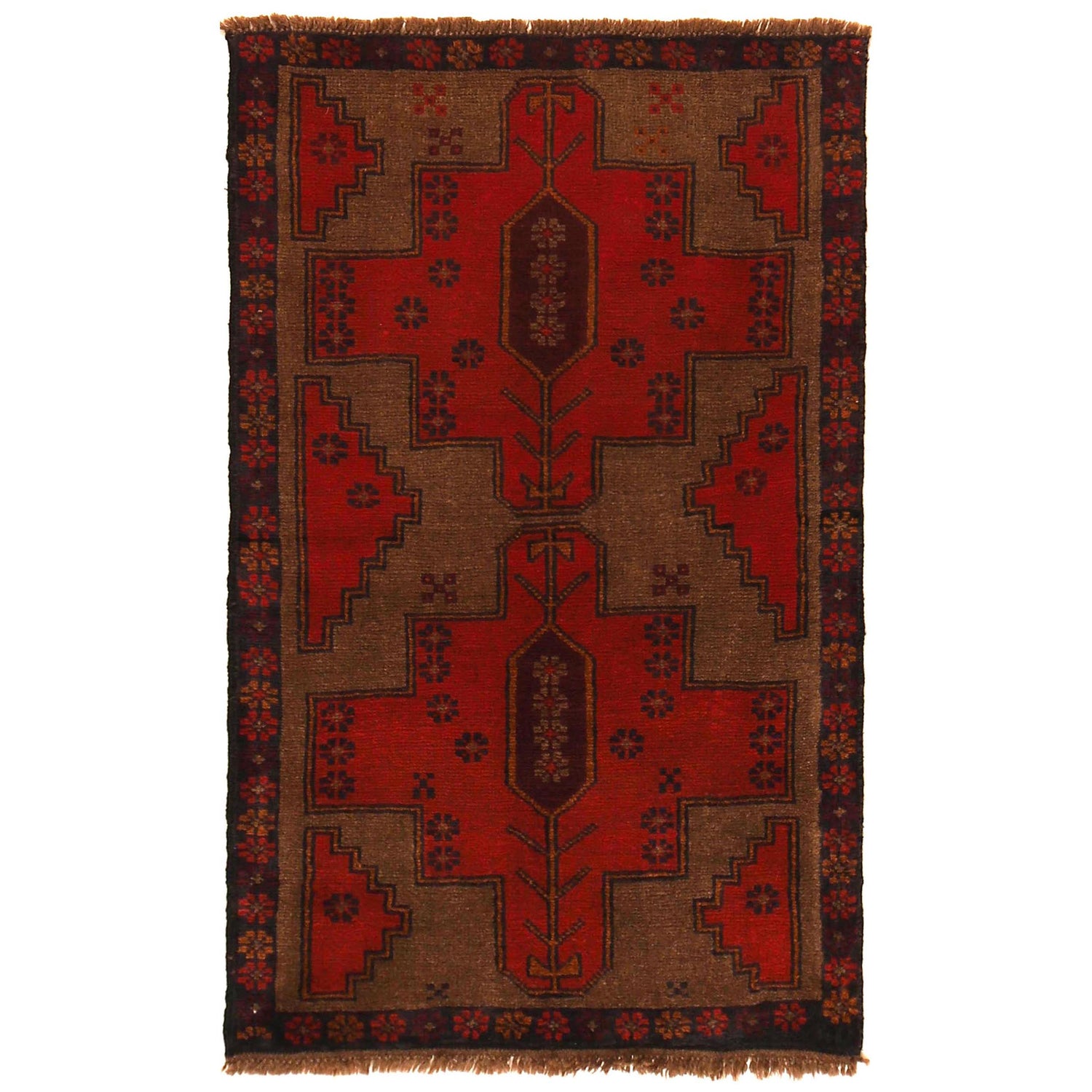 Baluch Small Size Rug 2' 9" x 4' 6" ft / 85 x 137 cm - No. W35780
