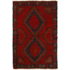 Hand Knotted Baluchi Carpet 2' 11" x 4' 3" ft / 88 x 130 cm - No. W35787