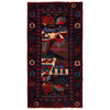 Handmade Picture Area Rug 3' 8" x 6' 9" ft / 111 x 207 cm - No. W35804