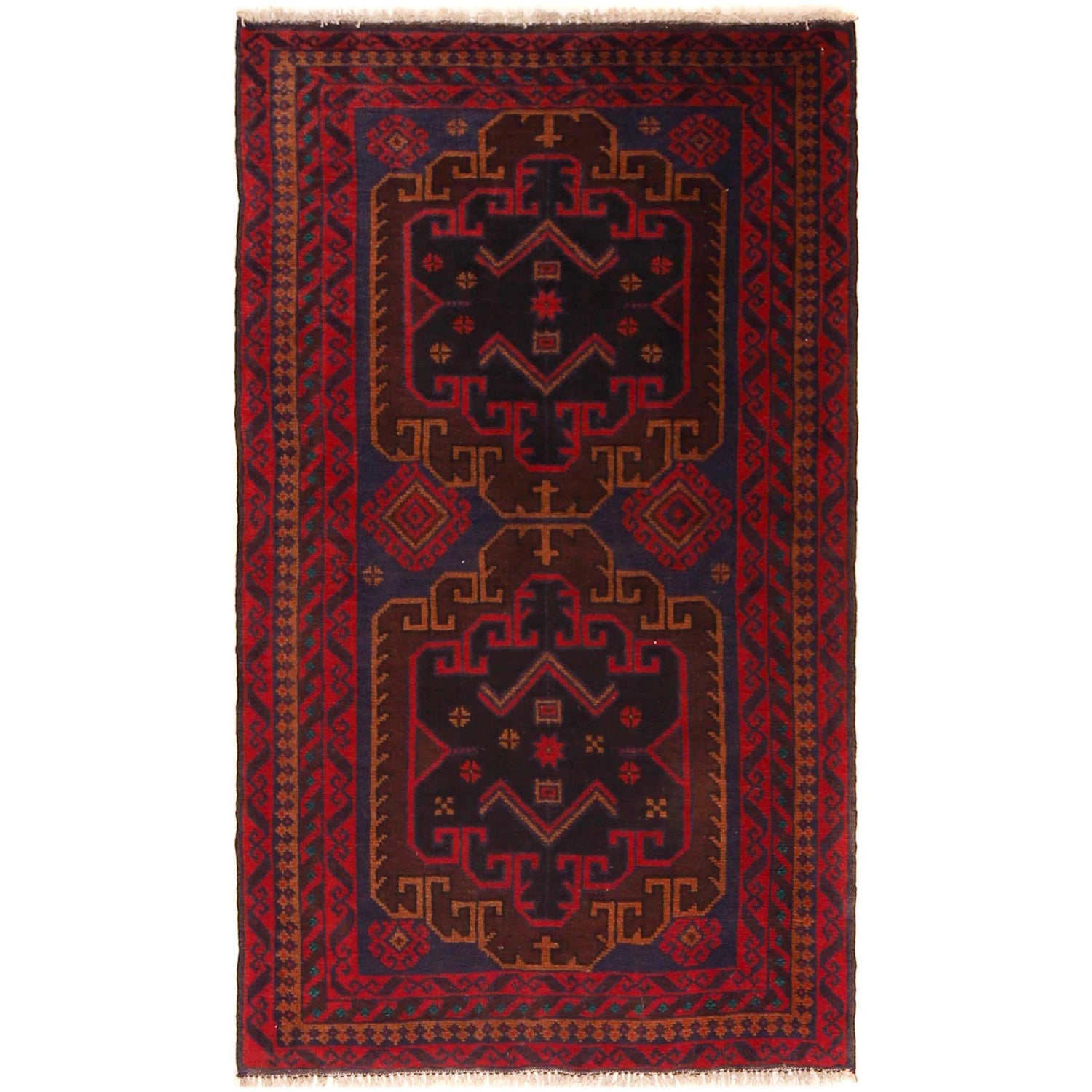 Tribal Baloch Rug 2' 11" x 5' 0" ft / 89 x 152 cm - No. W35864