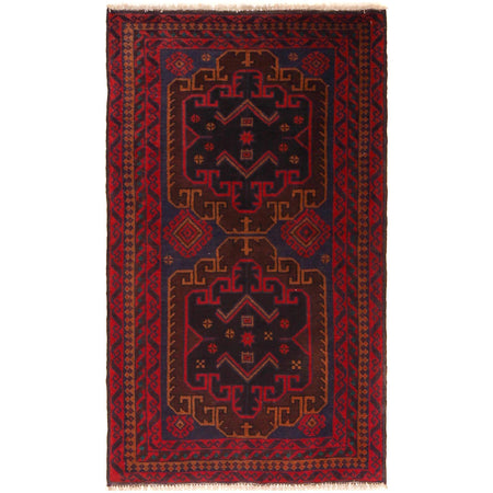 Tribal Baloch Rug 2' 11" x 5' 0" ft / 89 x 152 cm - No. W35864