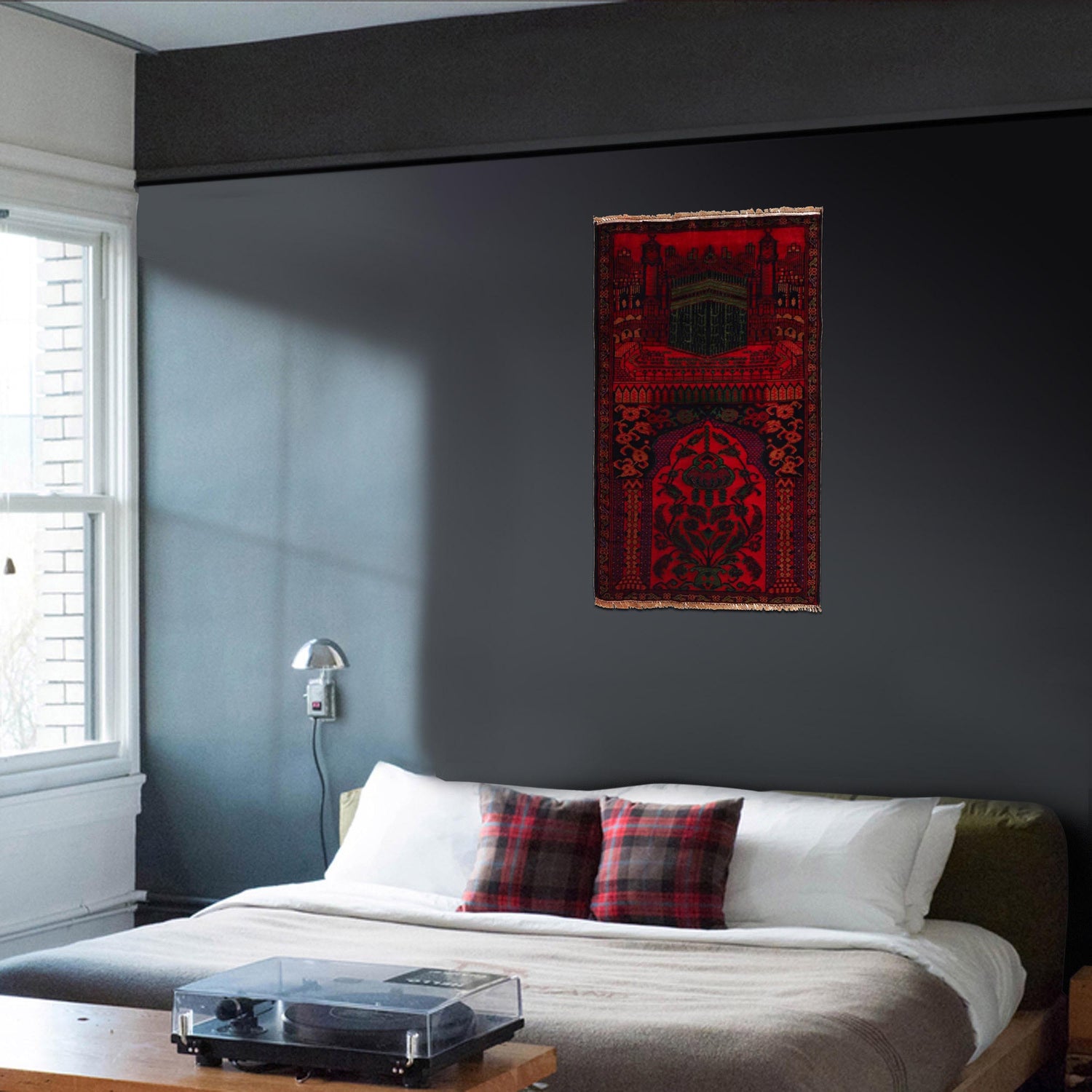 Handmade Prayer Rug 2' 6" x 4' 3" ft / 75 x 130 cm - No. W35893