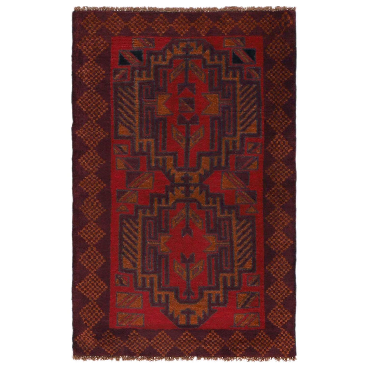 Traditional Baloch Rug 2' 9" x 4' 5" ft / 85 x 134 cm - No. W35900