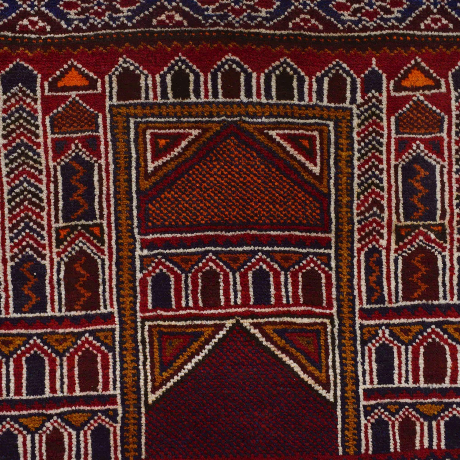 Small Prayer Carpet 3' 4" x 4' 11" ft / 102 x 150 cm -No. W35910