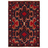Multi Color Baluchi Rug 3' 1" x 4' 6" ft / 93 x 138 cm - No. W35915