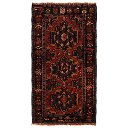 Baluch Short Rug 3' 7" x 6' 8" ft / 108 x 204 cm - No. W35927