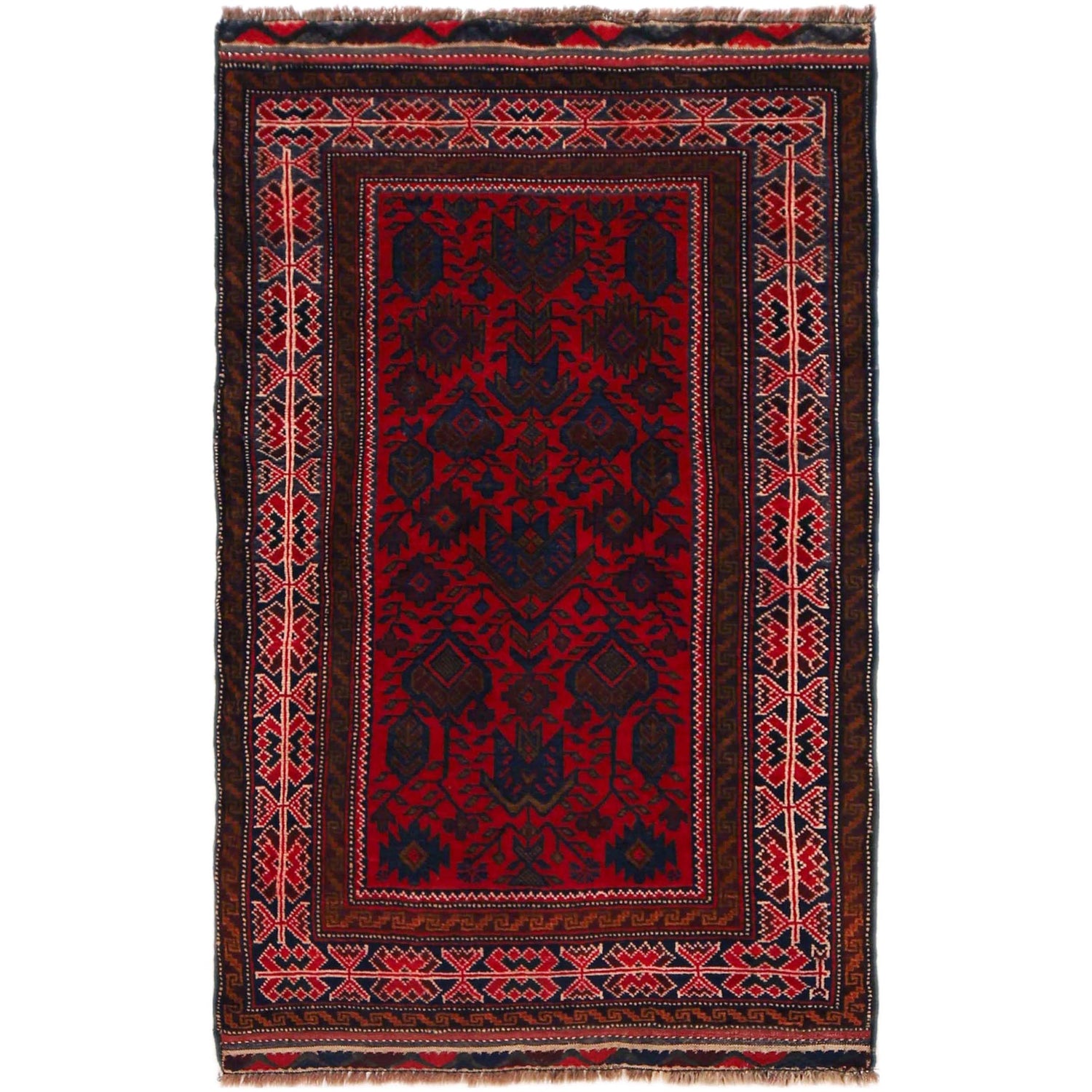 Handmade Baloch Rug 2' 11" x 4' 6" ft / 89 x 137 cm - No. W35928