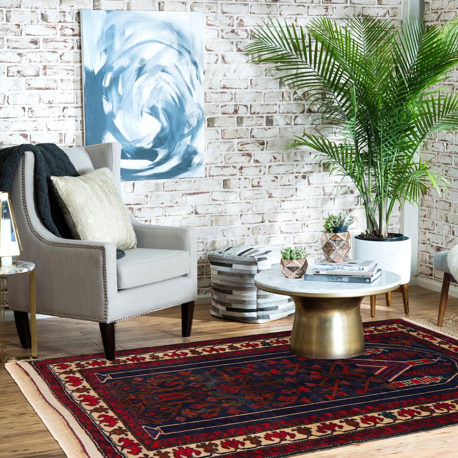 Baluch Small Size Rug 2' 6" x 3' 5" ft / 75 x 103 cm - No. W35929