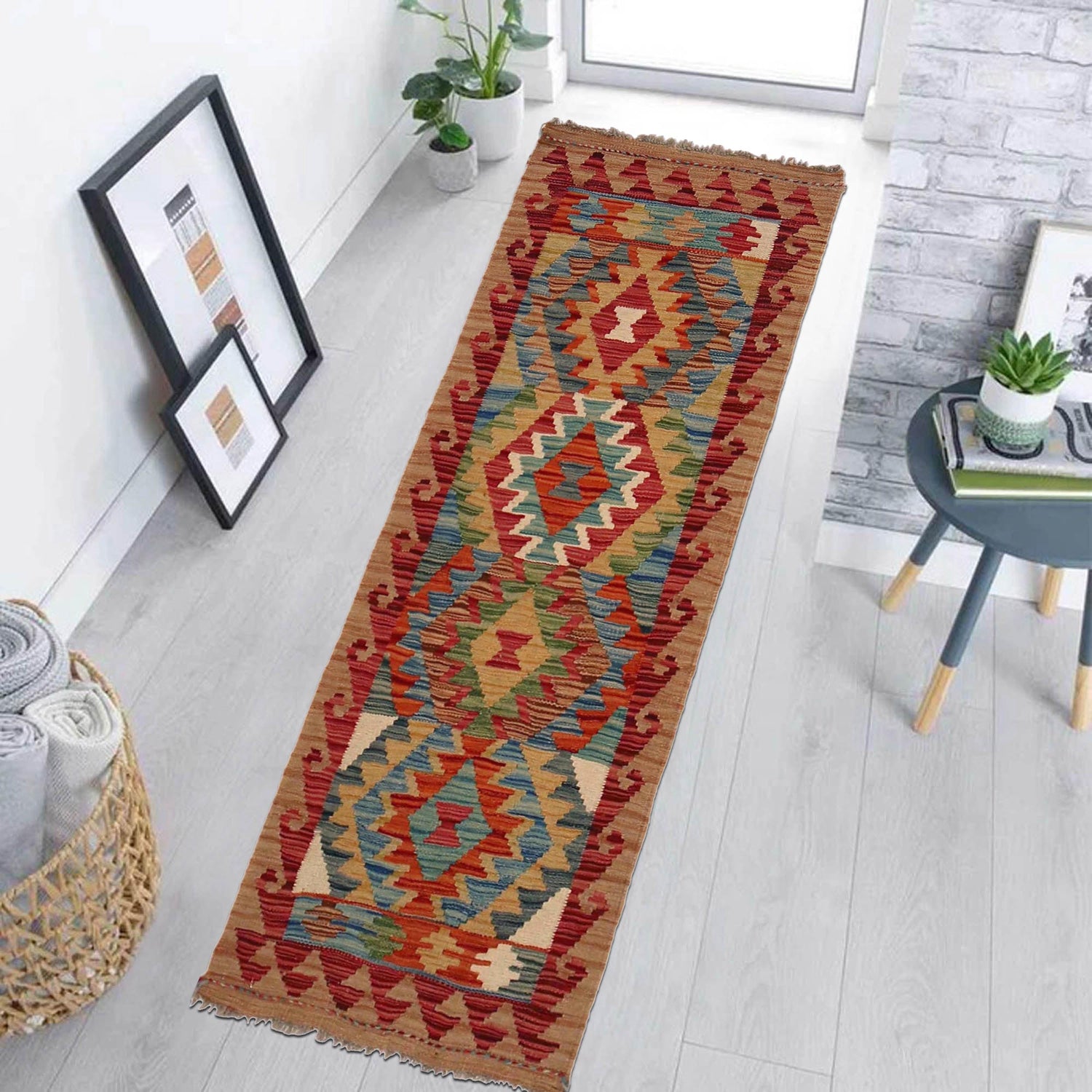 Short Chobi Kilim Runner 1' 8" x 4' 11"  ft / 50 x 150 cm - No. W35943