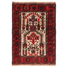 Handmade Prayer Rug 3' 2" x 4' 8" ft / 96 x 142 cm -No. W36333