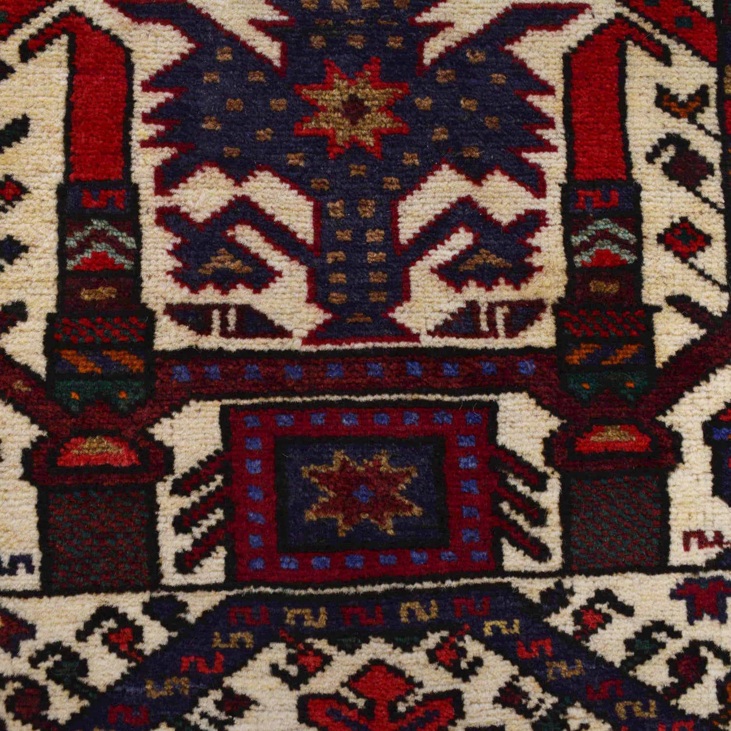 Handmade Prayer Rug 3' 2" x 4' 8" ft / 96 x 142 cm -No. W36333