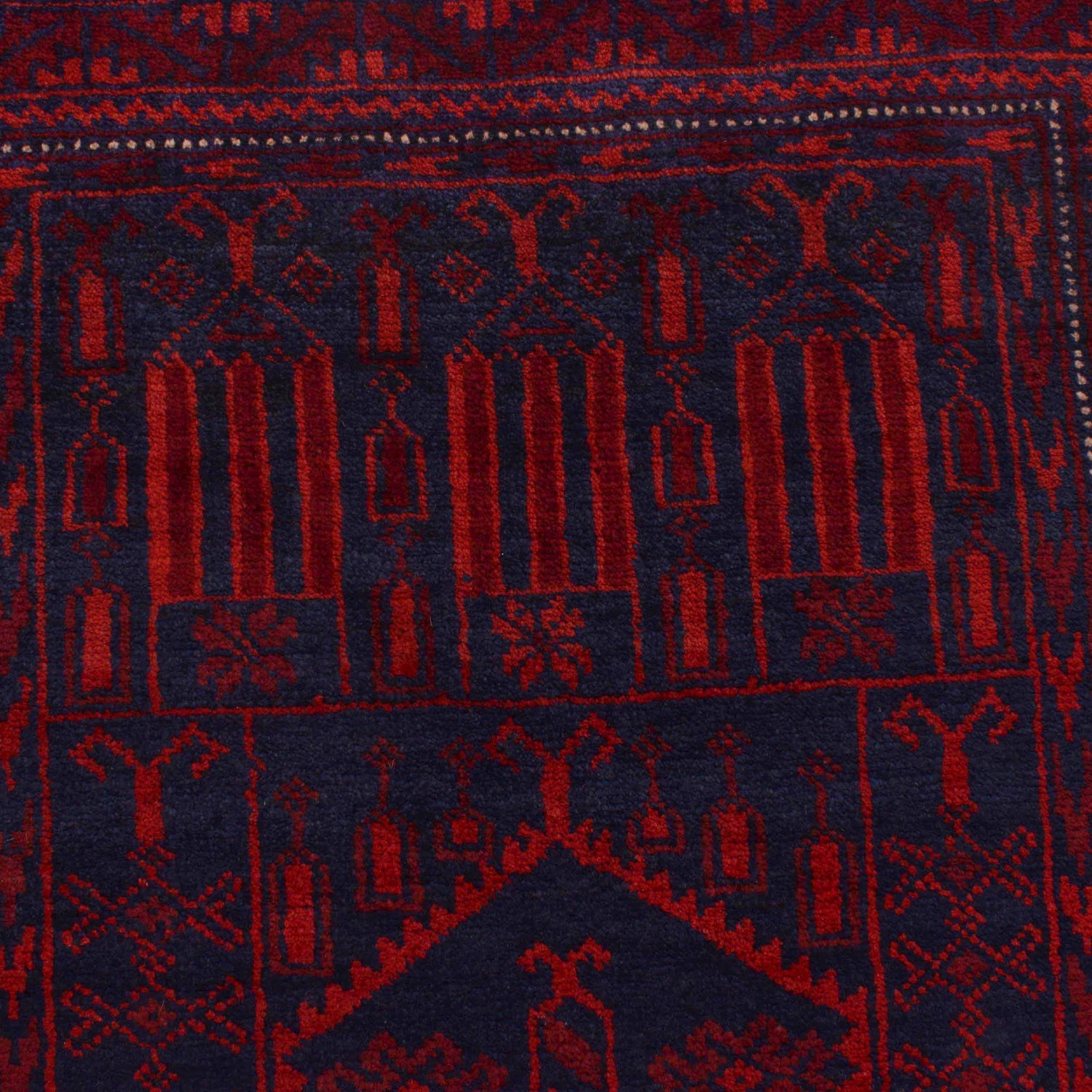 Hand Knotted Prayer Rug 2' 11" x 4' 11" ft / 89 x 151 cm -No.W36335