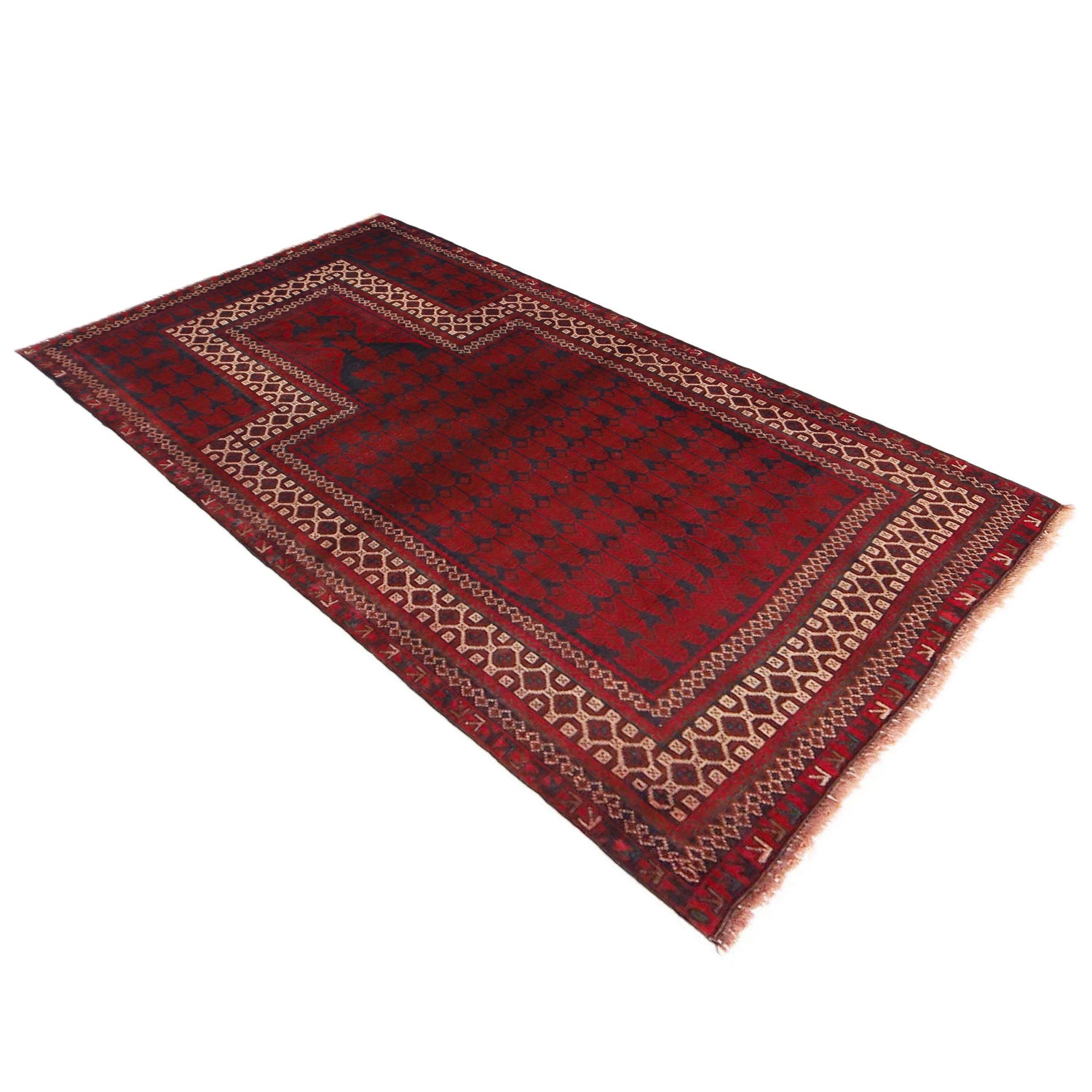 Islamic Prayer Carpet 2' 10" x 4' 10" ft / 86 x 148 cm -No. W36336