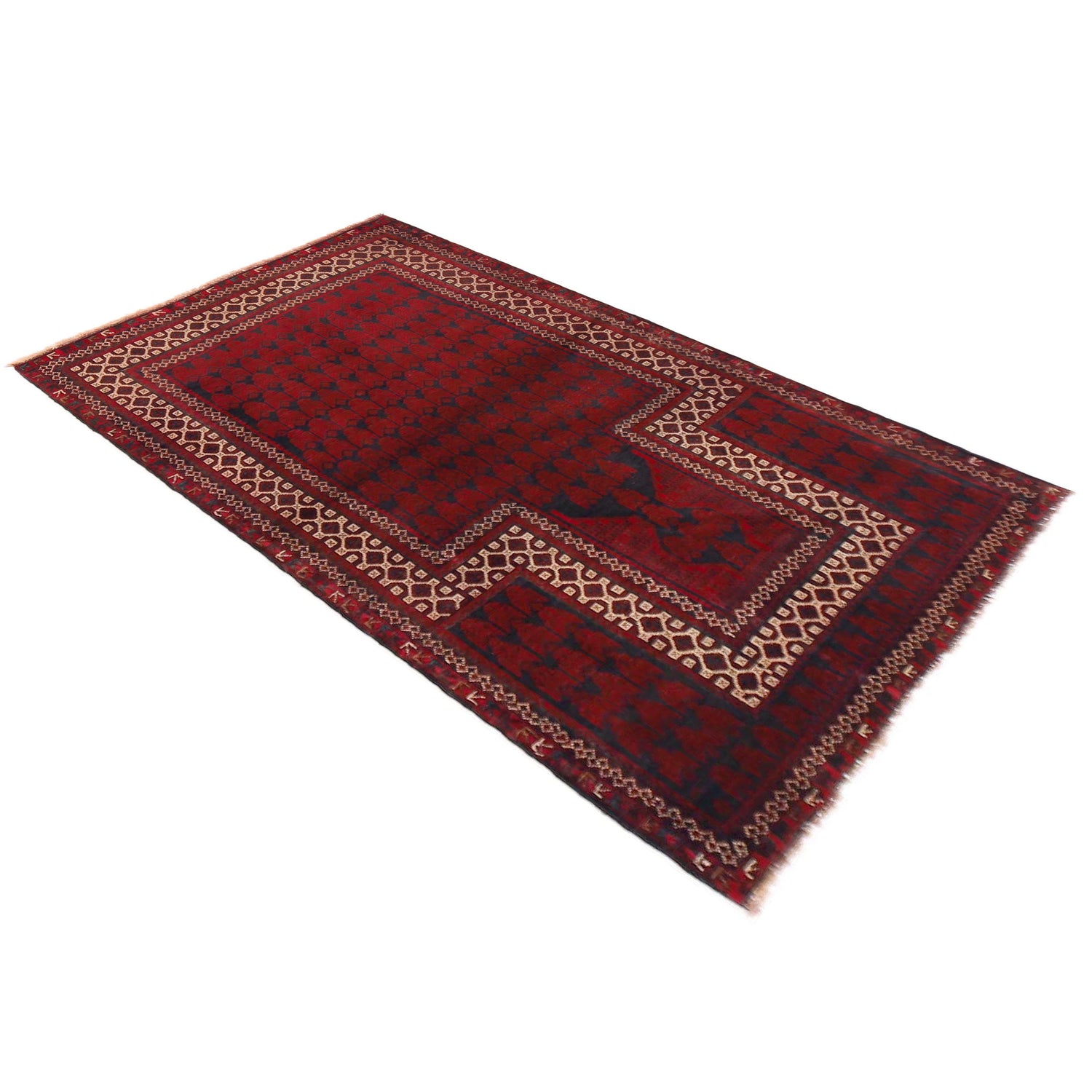 Islamic Prayer Carpet 2' 10" x 4' 10" ft / 86 x 148 cm -No. W36336