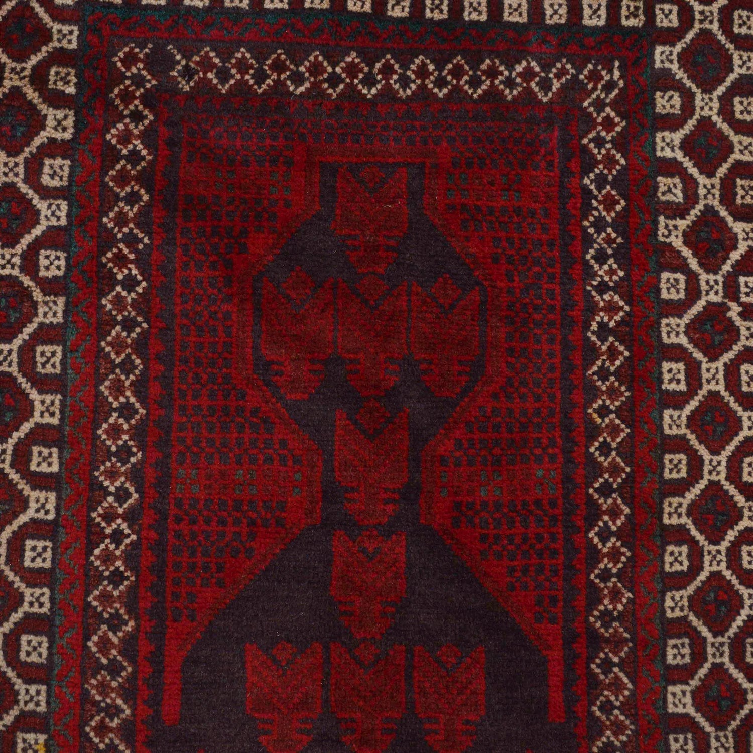 Islamic Prayer Carpet 2' 10" x 4' 10" ft / 86 x 148 cm -No. W36336