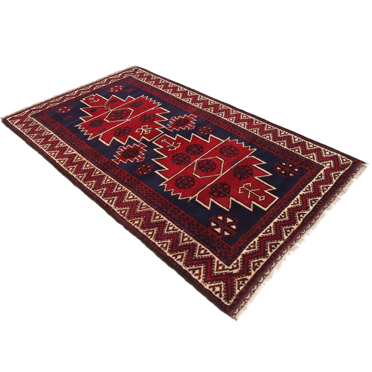 Handmade Baloch Rug 2' 11" x 4' 9" ft / 88 x 144 cm - No. W36337