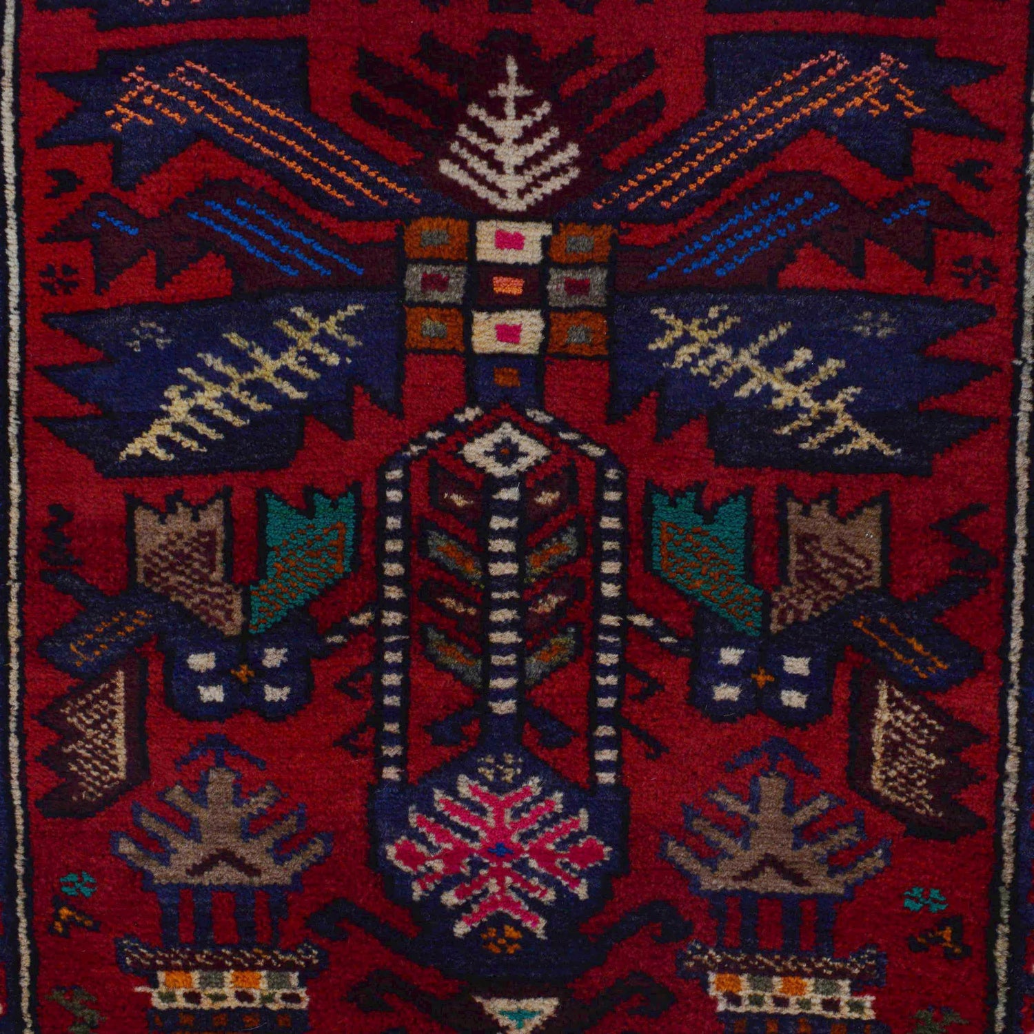 Handmade Baloch Rug 2' 11" x 4' 3" ft / 90 x 130 cm - No. W36339